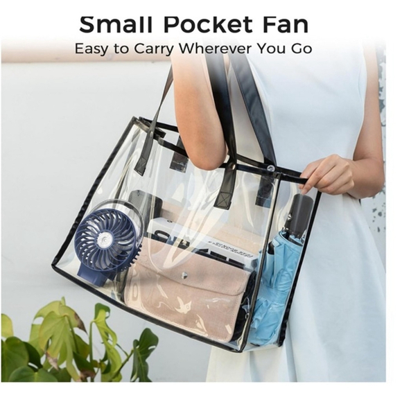 Portable Handheld Misting Fan, 3000mAh Rechargeable Battery Operated. - Picture 2 of 9